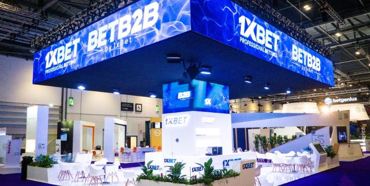 BetB2B at the booth next to 1XBet